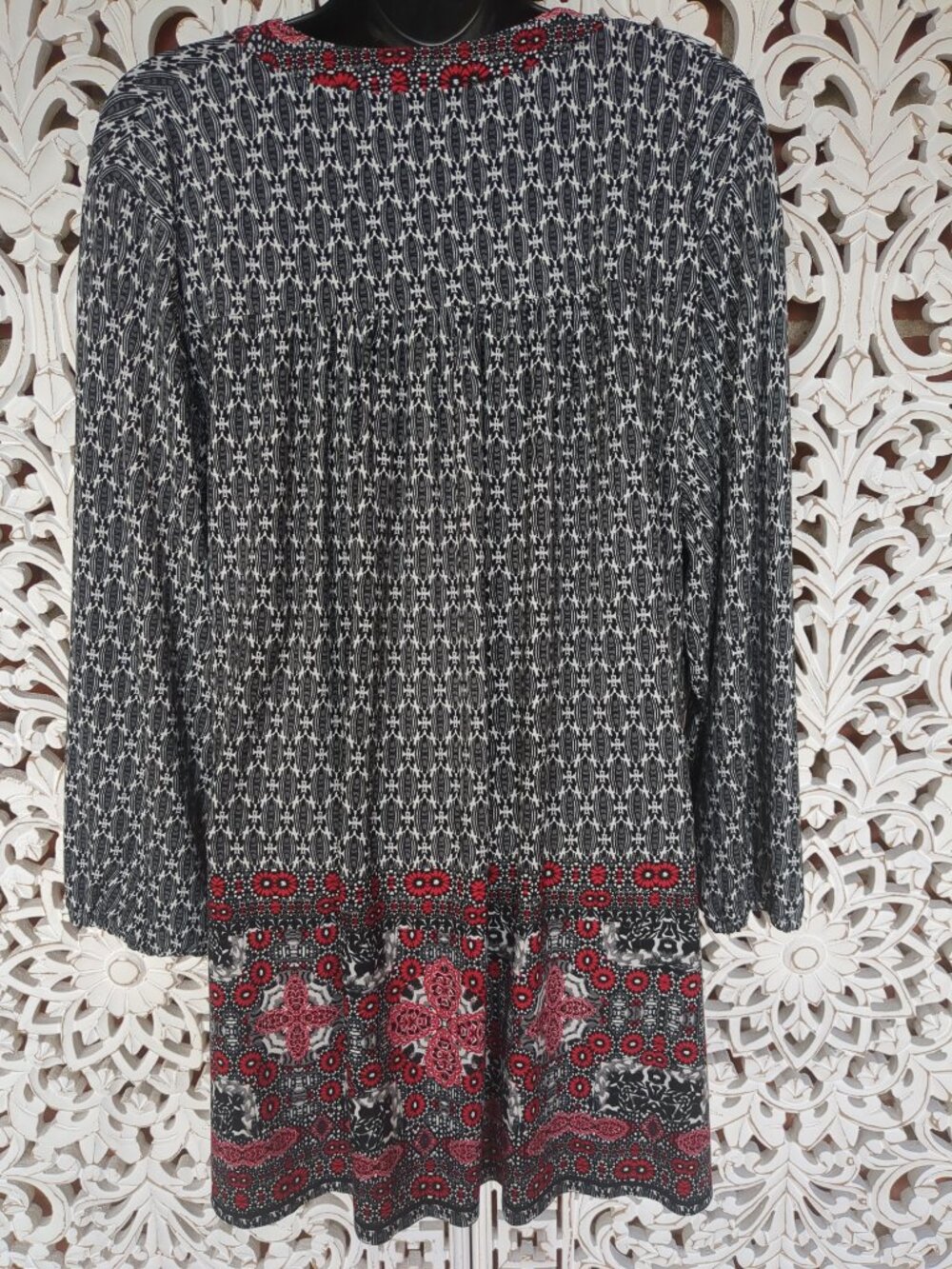 Long Sleeve Colorful Tunic - Picture 7 of 12